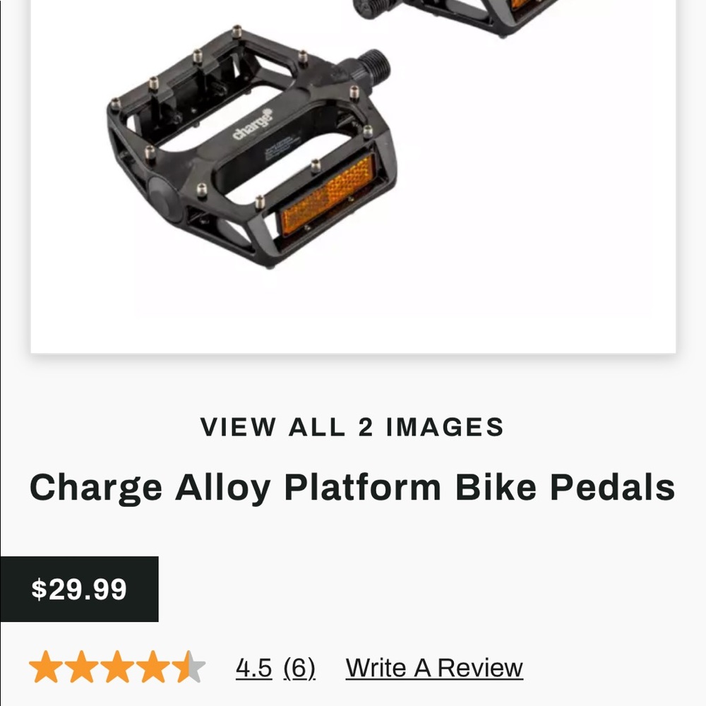 Charge metal bike pedals